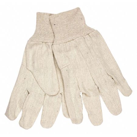 MCR SAFETY Coated Gloves, L, Natural, Unlined, PK12 8100A