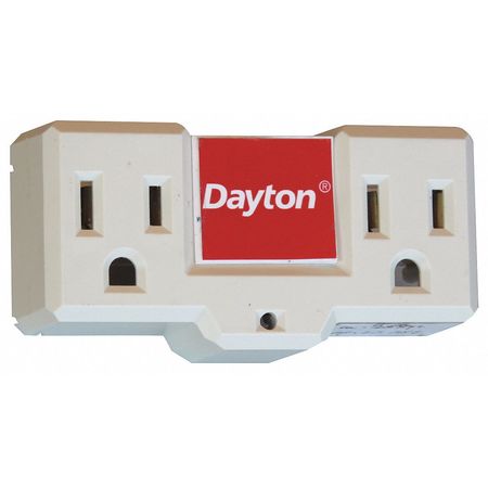 Dayton Plug-In Freeze Protection Thermostat, Open on Rise, 120VAC 48GP69