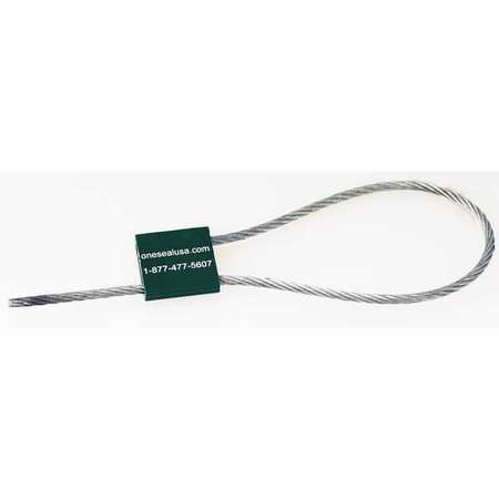 Wfs Usa Cable Seal, 12 in., Aluminum, Green, PK500 PTW35-12-GR