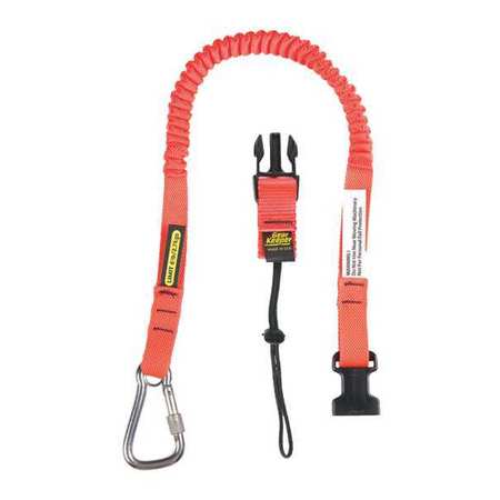 GEAR KEEPER Tool Lanyard, 46inL, 5lb, Single Carabiner TL1-3022