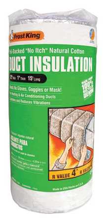 Frost King Duct Insulation, Cotton, 15 ft. L CF55