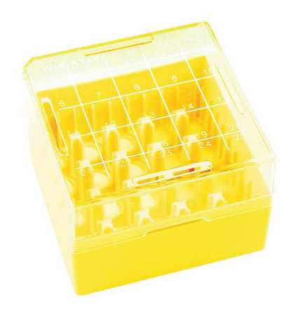 WHEATON Freezer Box, Yellow, PK10 W651702-Y