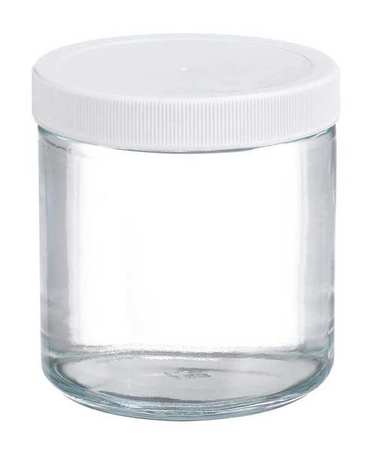 WHEATON Glass Jar, 16 oz, PK12 W216911