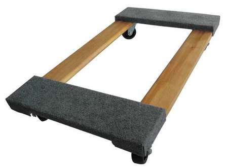 Zoro Select General Purpose Dolly, 30x18, Carpeted 48J068