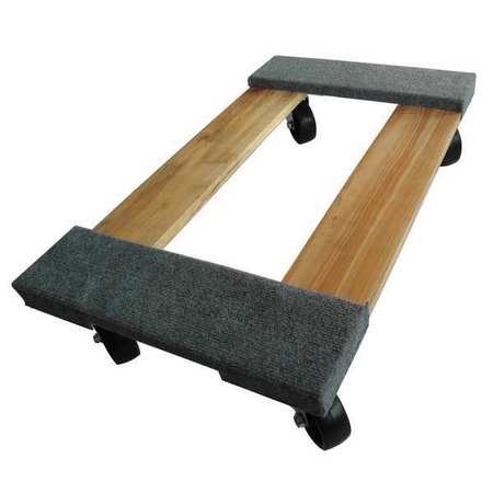 Zoro Select General Purpose Dolly, 30x18, Carpeted 48J069