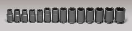 Wright Tool 3/4" Drive Socket Set, Metric, 14 pcs 660