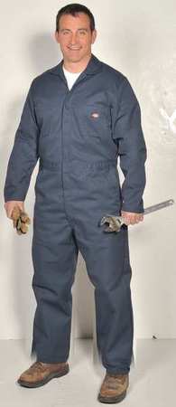 Dickies Long Sleeve Coverall, 7.75 oz, Dk Navy, M 4861DN RG M