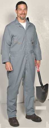 Dickies Long Sleeve Coverall, 7.75 oz, Gray, L 4879GY L RG
