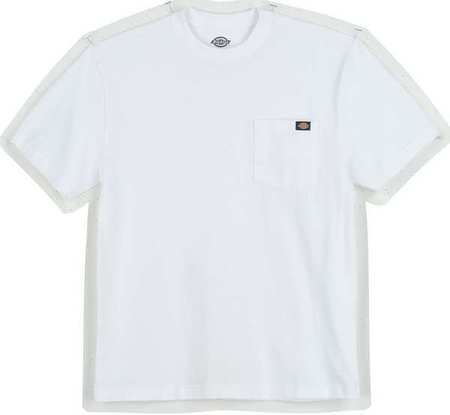 Dickies Short Sleeve T-Shirt, Cotton, White, 2XLT WS450WH 2T