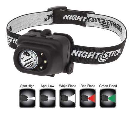 NIGHTSTICK Industrial Headlamp, LED, Black NSP-4610B