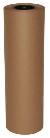 ZORO SELECT Recycled Kraft Paper 24 In. x 250 ft., 40 lb. Basis Weight 48K981