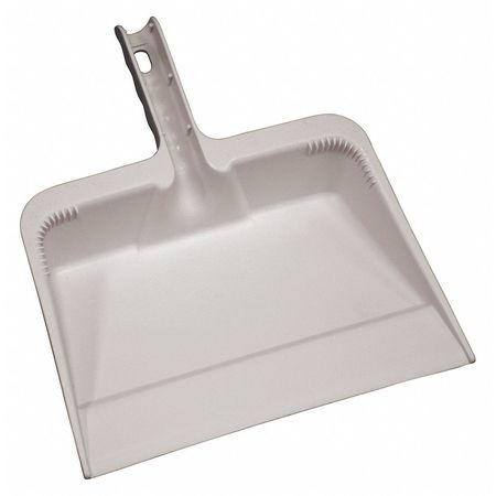 TOUGH GUY Hand Held Dust Pan, White, Polyethylene 48LZ15