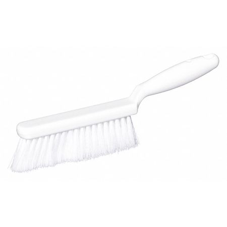 Tough Guy 1 in W Bench Brush, Soft, 5 1/4 in L Handle, 6 3/4 in L Brush, White, Plastic, 12 in L Overall 48LZ24