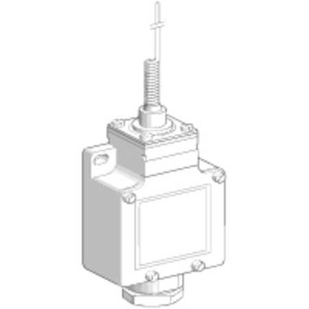 TELEMECANIQUE SENSORS Limit Switch, Whisker, Spring Return, 1NC/1NO, 10A @ 240V AC XCKL106