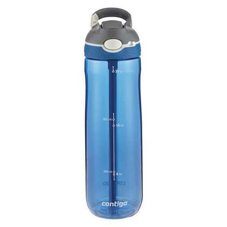 Contigo Water Bottle, 24 oz., Monaco/Blue, Plastic 71244