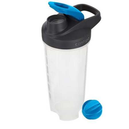 Contigo Water Bottle, 28 oz., Blue, Plastic 2076884