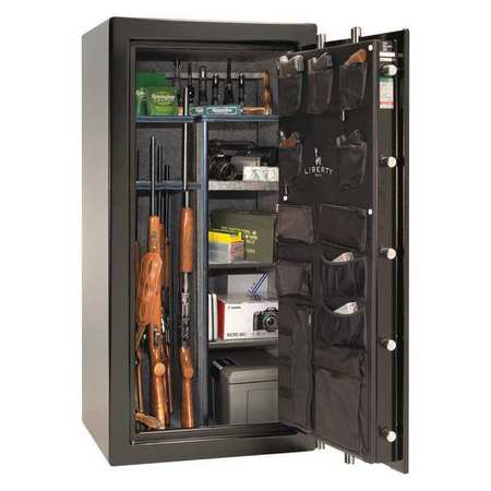 Liberty Safe Gun Safe, Electronic, 660 lb, 14.5 cu ft, 1-1/4 hr ES25-BKT-D