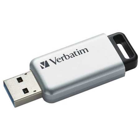 VERBATIM Store n Go USB 3.0 Flash Drv, 16GB, Silver VER98664