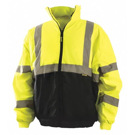 OCCUNOMIX 2XL High Visibility Jacket, Yellow LUX-250-JB-BY2X