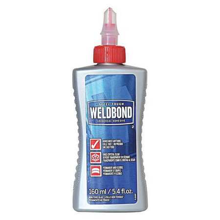Weldbond Glue, White, 6 to 12 hr Full Cure, 14.2 oz, Bottle 058951501602