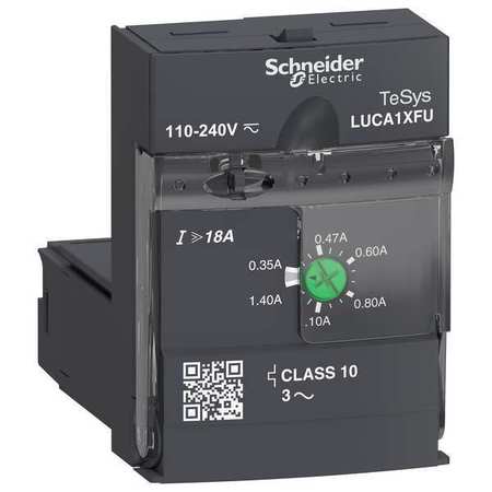 SCHNEIDER ELECTRIC Overload Module, 110 to 240V AC; 110 to 220V DC, 3 Poles LUCA1XFU