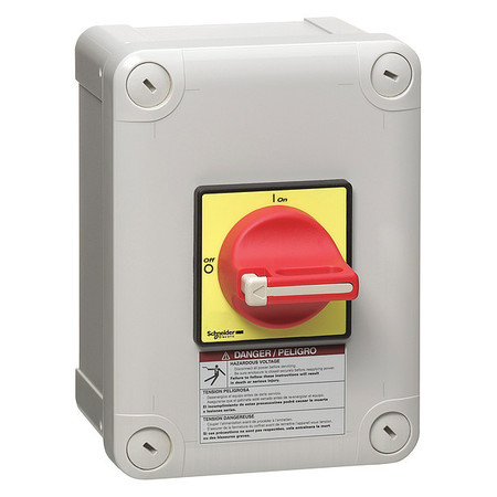 Square D Enclosed Disconnect Switch, 20 A, 690V AC, 3 pole VC1GUN