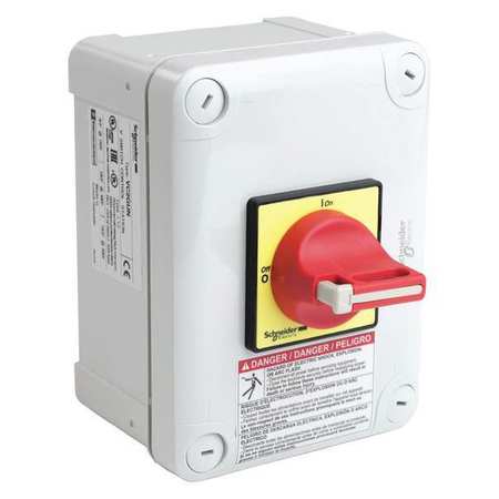 SQUARE D Enclosed Disconnect Switch, 25 A, 690V AC, 3 pole VC2GUN