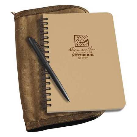 RITE IN THE RAIN Notebook Kit, 4-5/8 in x 7 in Sheet, 32lb 973T-KIT