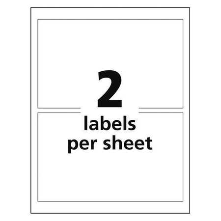 Avery 4-3/4" x 7-3/4" GHS Chemical Labels for Inkjet Printers, 100 labels/50-sheets 7278260522