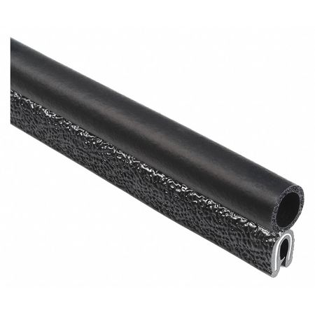 Trim-Lok Trim Seal, EPDM, 25 ft Length, 3/4" Overall Width, Style: Trim with a Side Bulb 3062B3X1/16C-25
