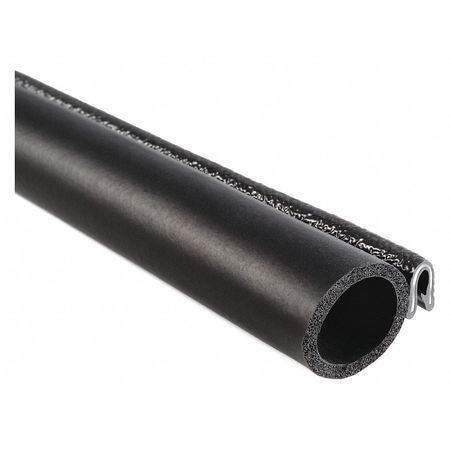 Trim-Lok Trim Seal, EPDM, 25 ft Length, 0.985 in Overall Width, Style: Trim with a Top Bulb 7062B3X1/16A-25