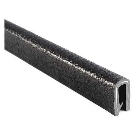 TRIM-LOK Fit Trim Edge, PVC, Metal, 100 ft Length, 0.65 in Overall Width 1650SB3-339-100