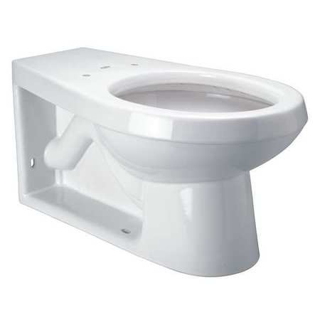 ZURN Toilet Bowl, 1.1 gpf, Siphon Jet, Floor Mount Mount, Elongated, White Z5637-BWL