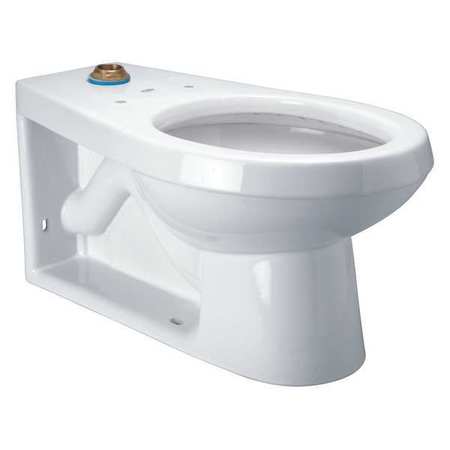 ZURN Toilet Bowl, 1.28 gpf, Siphon Jet, Floor Mount Mount, Elongated, White Z5635-BWL