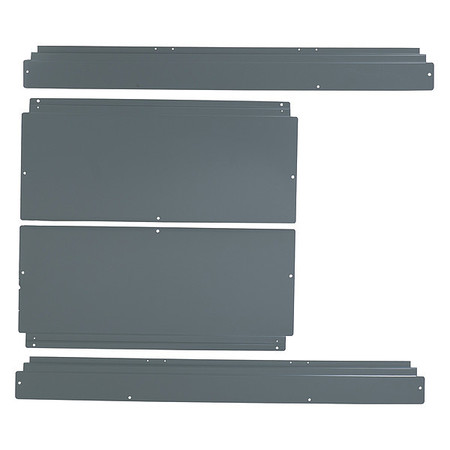SQUARE D Trim front, I-Line Panelboard, HCJ, surface mount, 4 pcs, 32in W x 73in H HCM73TS