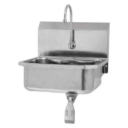 SANI-LAV Hand Sink, 19 in. L, Single Knee Pedal 5051-0.5