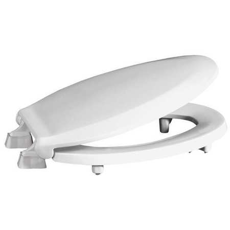 CENTOCO Toilet Seat, With Cover, Plastic, Elongated, White GRHL800STS-001