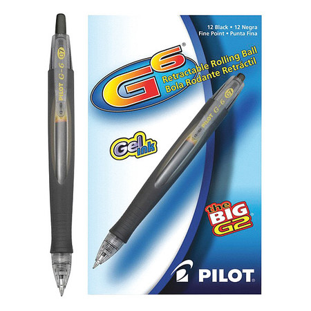 PILOT Gel Pen, Fine 0.7 mm, Black PK12 31401