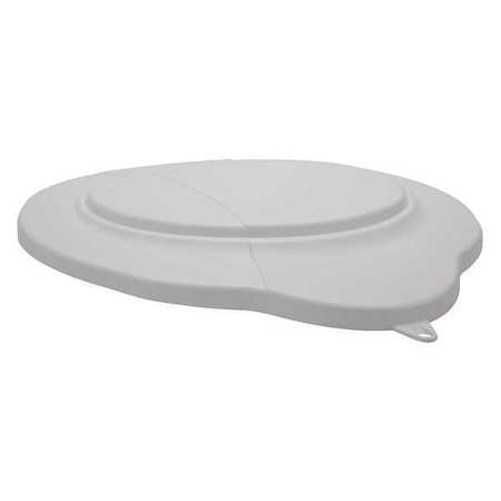 VIKAN Round Pail Lid, 14 39/64 in Dia, White, Polypropylene 56935