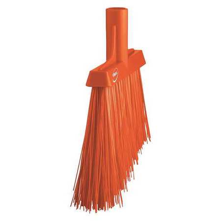Vikan 11 51/64 in Sweep Face Broom Head, Stiff, Synthetic, Orange 29147