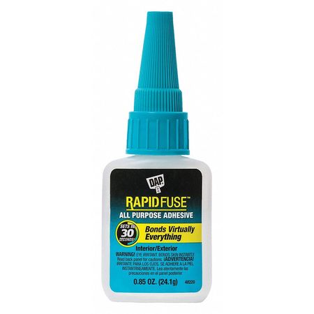 Dap All Purpose Glue, RapidFuse Series, Clear, 0.85 oz, Bottle 00155