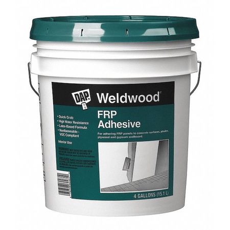 Dap Construction Adhesive, FRP Series, Gray, 4 gal, Pail 60481