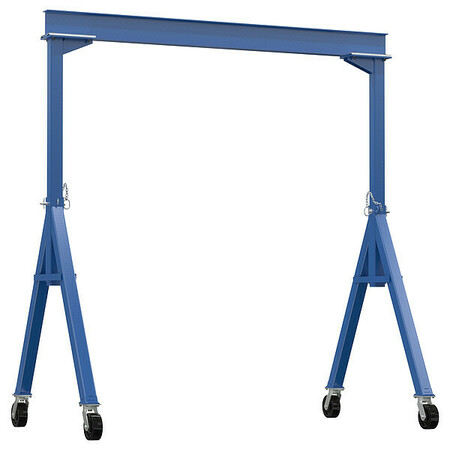 Zoro Select Fixed Gantry Crane, Steel, Blue, 4000 lb. FHS-4-10