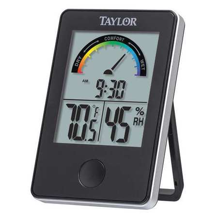 TAYLOR Digital Hygrometer, Indoor, 14 to 122 F 1732