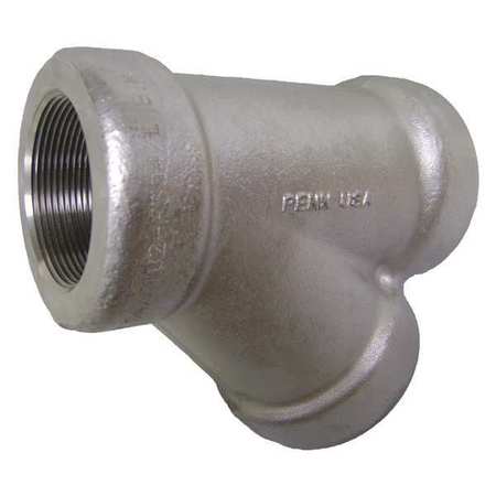 ZORO SELECT 2" NPT 304 SS 45 Degree Lateral 4000300612