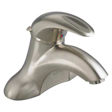 American Standard Lever Handle 4" Mount, 3 Hole Bathroom Faucet, Satin Nickel 7385000.295
