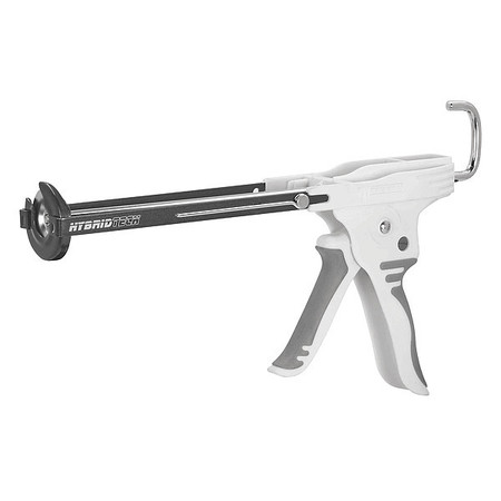 Newborn Caulk Gun, Black/Gray/White, Steel, 10 oz 288-HTR