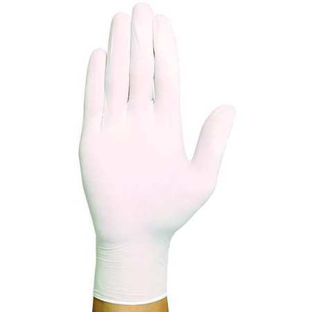 Condor Vinyl Disposable Gloves, 3.1 mil Palm, Vinyl, Powder-Free, S (7), 100 PK, White 48UM94