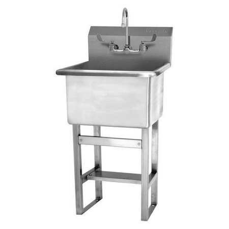 SANI-LAV 27 1/2 in W x 27 in L x 45 1/5 in H, Floor Mount, Utility Sink U2424F