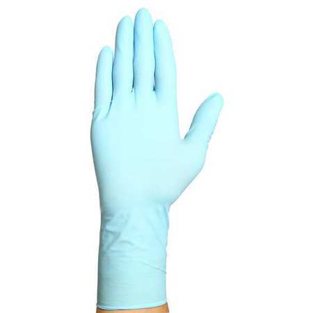 Condor Disposable Gloves, 6 mil Palm, Nitrile, Powder-Free, XL, 50 PK, Blue 48UN18